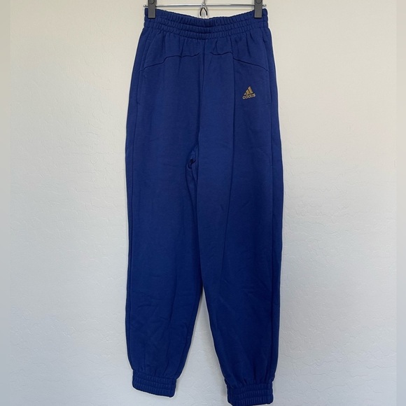 Adidas ESSENTIALS WARM GOLDEN LOGO PANTS size small - Picture 3 of 10